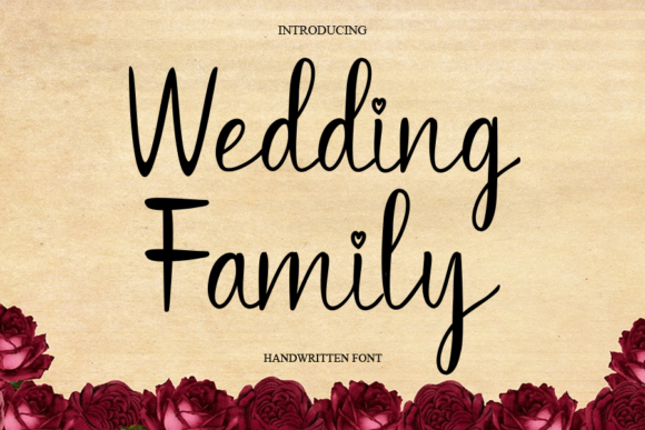 Wedding Family Font Poster 1