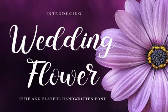 Wedding Flower Font