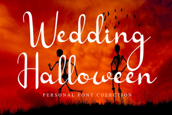 Wedding Halloween Font Poster 1