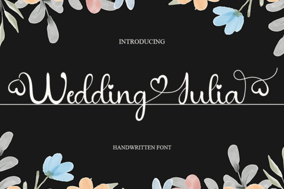 Wedding Julia Font Poster 1
