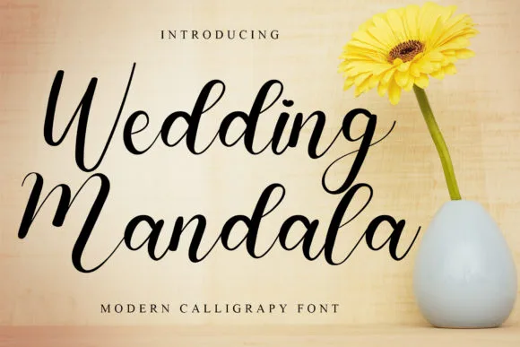 Wedding Mandala Font Wedding Mandala Font Poster 1