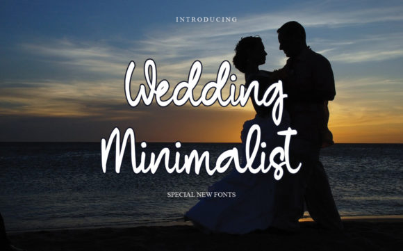 Wedding Minimalist Font Poster 1