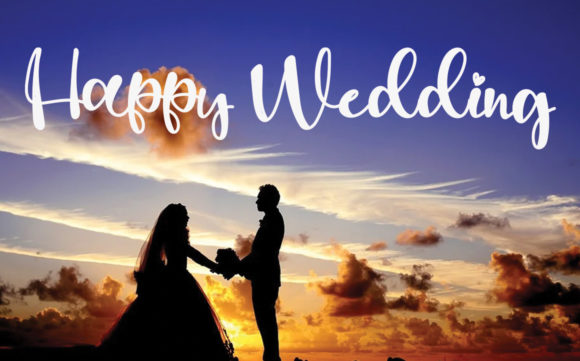 Wedding on Holiday Font Poster 3