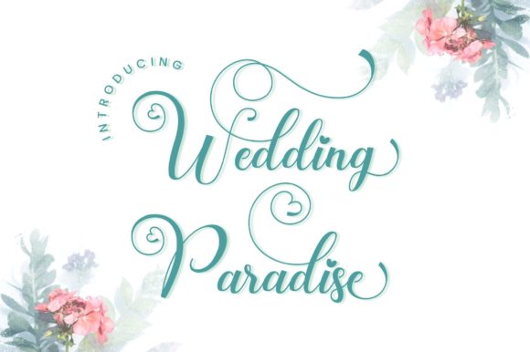 Wedding Paradise Font Poster 1