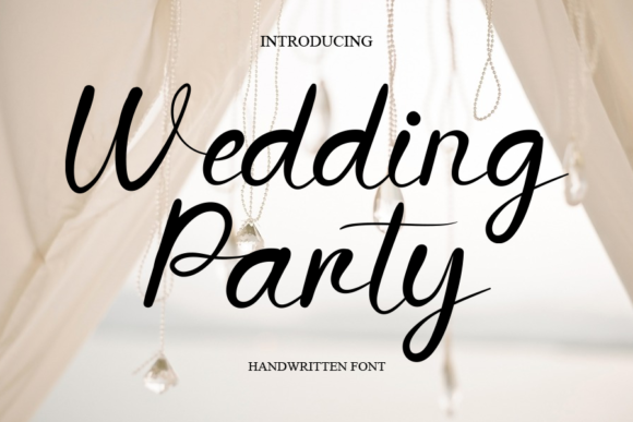 Wedding Party Font Wedding Party Font Poster 1