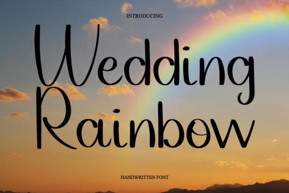 Wedding Rainbow Font