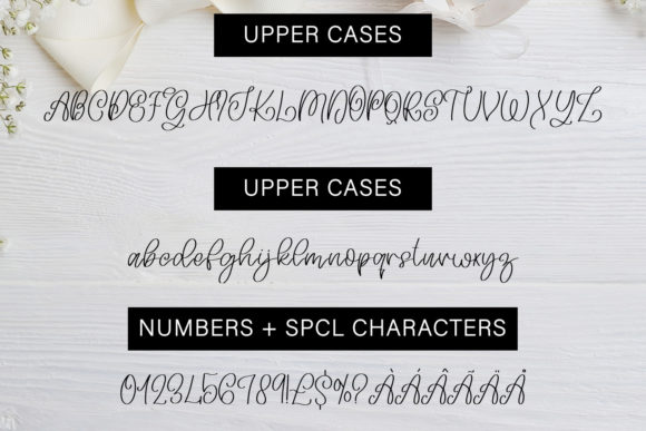 Wedding Ring Font Poster 2