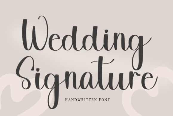 Wedding Signature Font