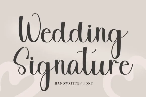 Wedding Signature Font Wedding Signature Font Poster 1
