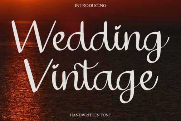 Wedding Vintage Font Poster 1