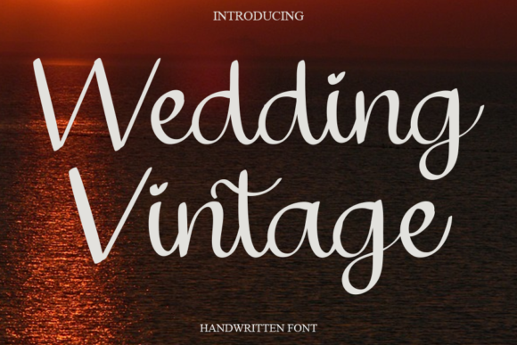 Wedding Vintage Font Wedding Vintage Font Poster 1