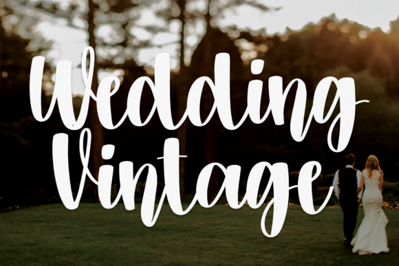 Wedding Vintage Font Poster 1