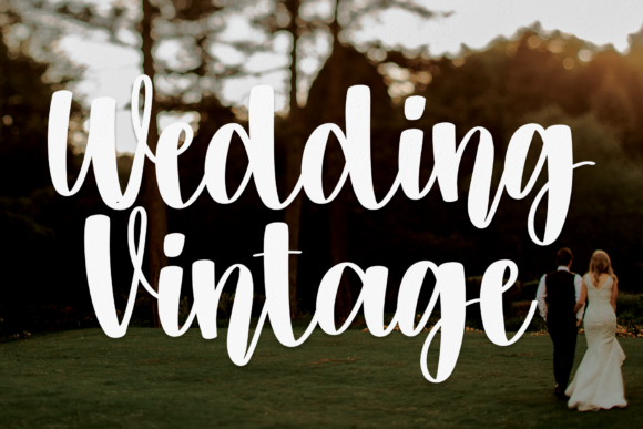 Wedding Vintage Font Wedding Vintage Font Poster 1