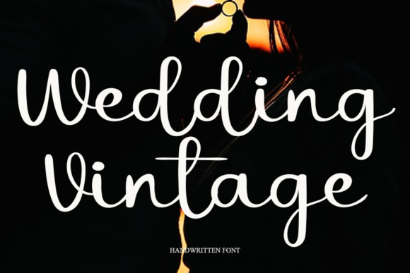 Wedding Vintage Font Poster 1