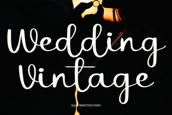 Wedding Vintage Font Wedding Vintage Font Poster 1
