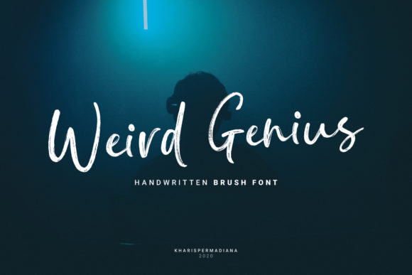 Weird Genius Font Poster 1