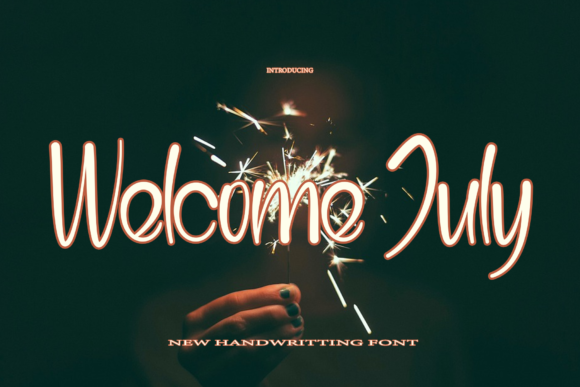 Welcome July Font Poster 1