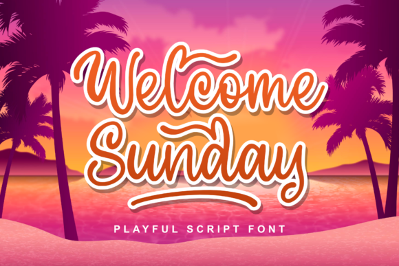 Welcome Sunday Font Poster 1