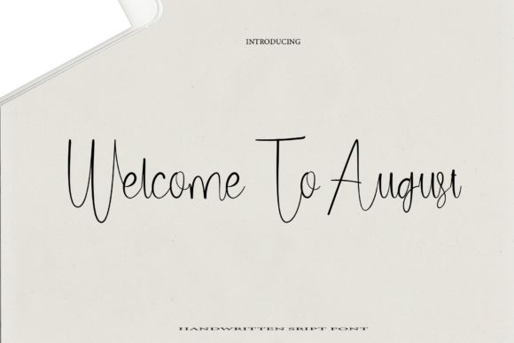 Welcome to August Font Poster 1