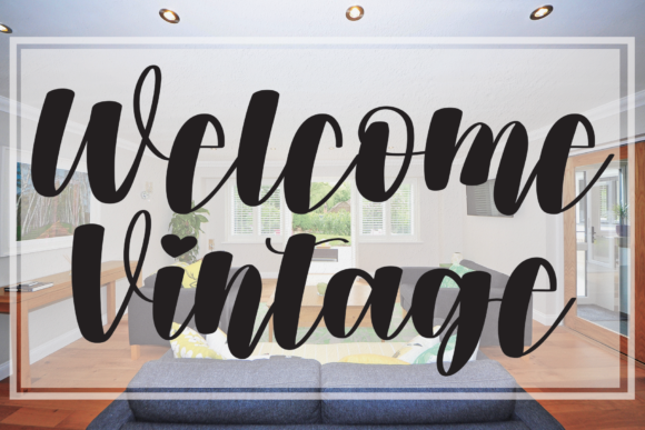 Welcome Vintage Font Poster 1