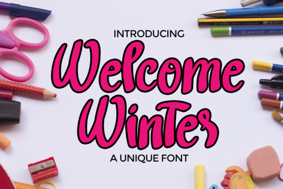 Welcome Winter Font Poster 1