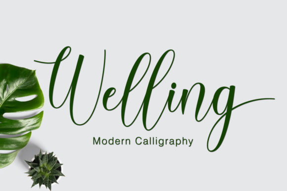 Welling Font Poster 1