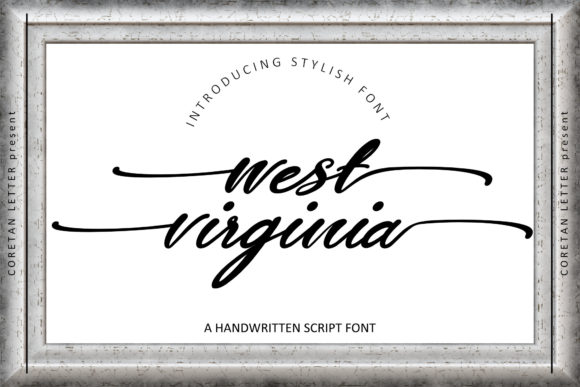 West Virginia Font Poster 2