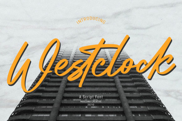 Westclock Script Font