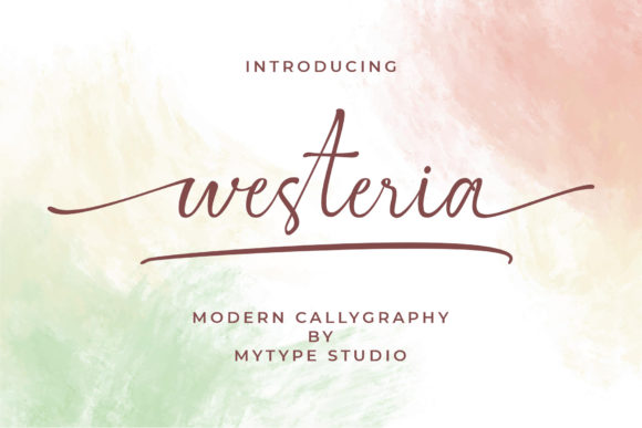 Westeria Font Poster 1