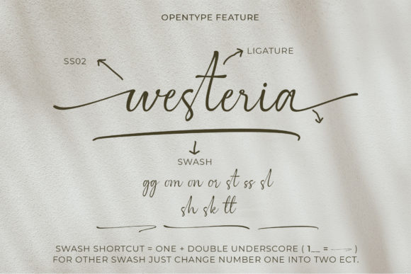 Westeria Font Poster 7