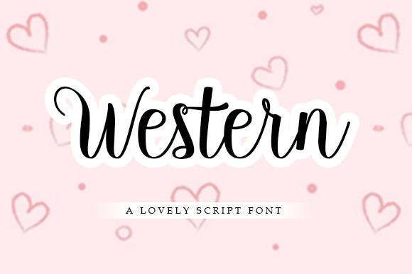 Western Font Poster 1