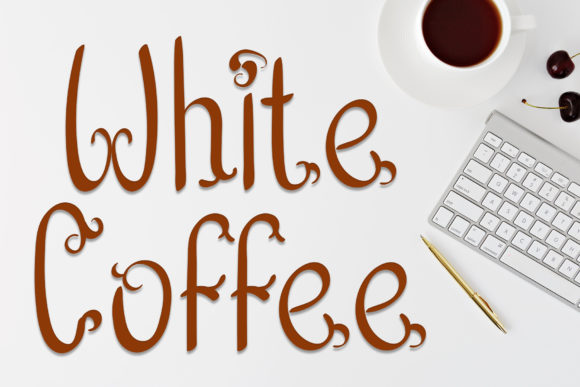 White Coffee Font