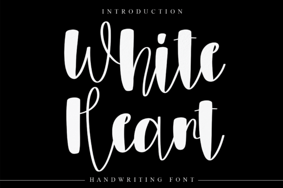 White Heart Font