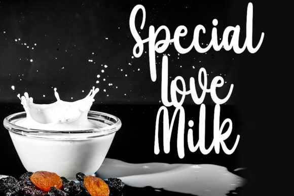 White Milk Font Poster 4