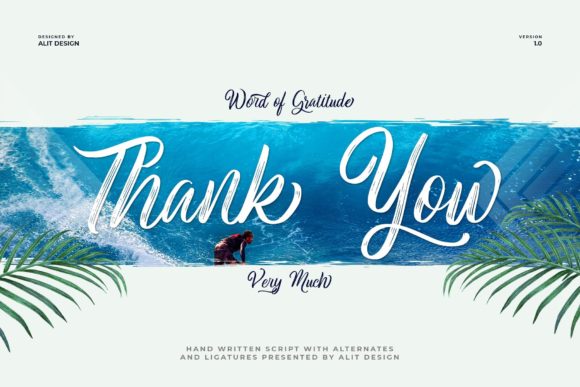 White Monkey Font Poster 15