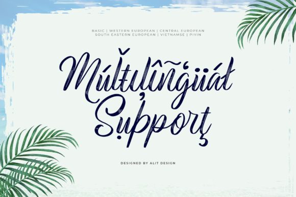 White Monkey Font Poster 10