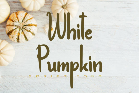 White Pumpkin Font