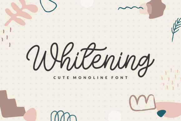 Whitening Font Poster 1