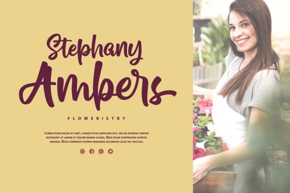 Whithney Harveys Font Poster 2