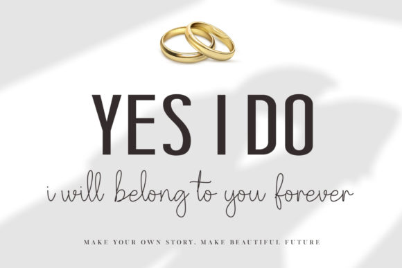 Will You Marry Me Font Poster 10
