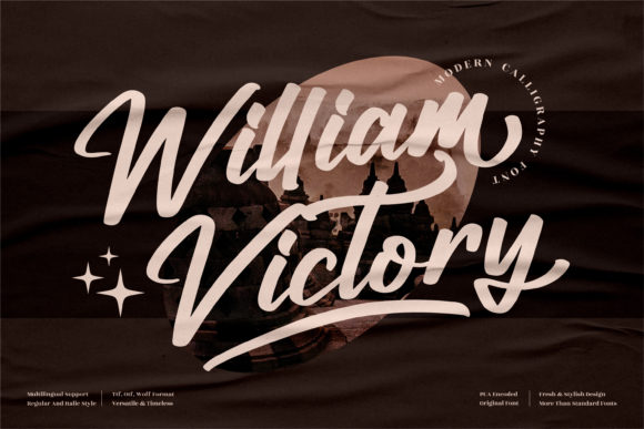 William Victory Font Poster 1