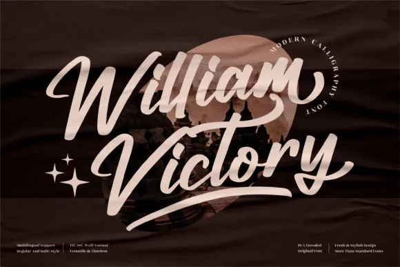 William Victory Font Poster 1