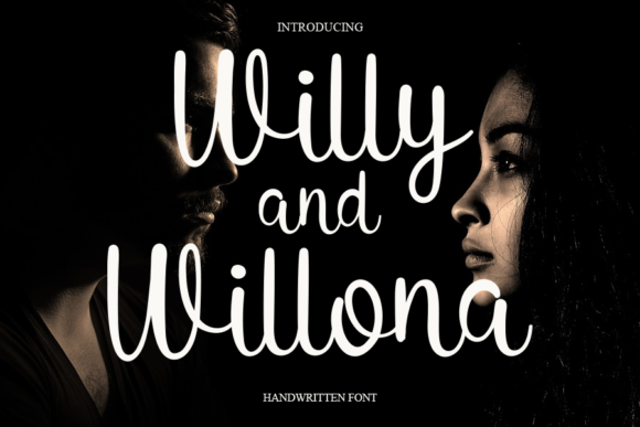 Willy and Willona Font Willy and Willona Font Poster 1
