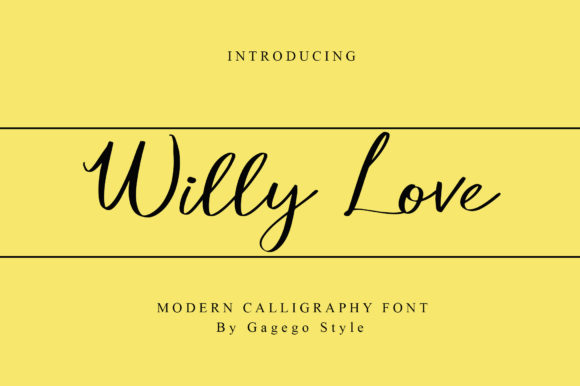 Willy Love Font Poster 1