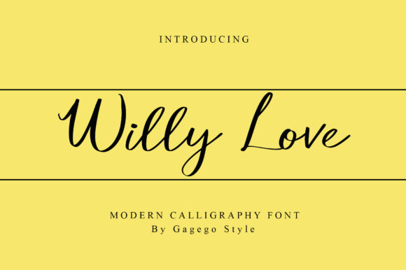 Willy Love Font