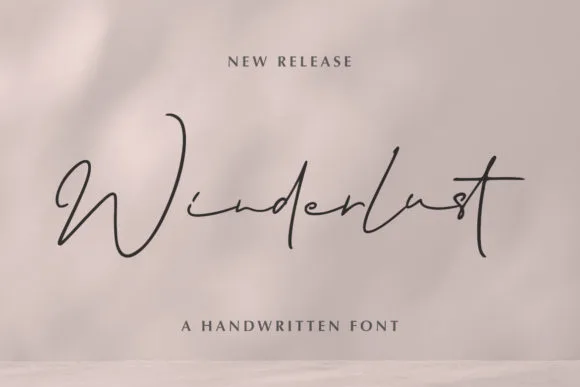 Winderlust Font Winderlust Font Poster 1