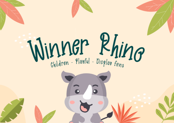 Winner Rhino Font Poster 1