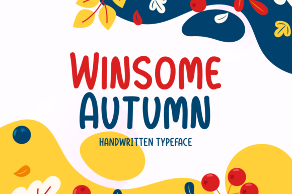 Winsome Autumn Font Winsome Autumn Font Poster 1