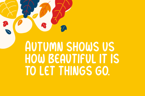 Winsome Autumn Font Poster 2