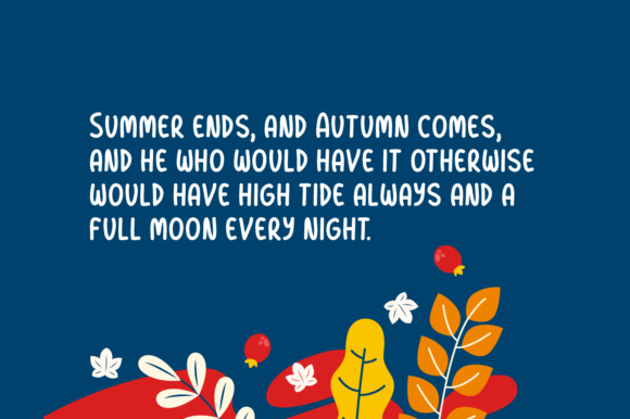 Winsome Autumn Font Poster 4